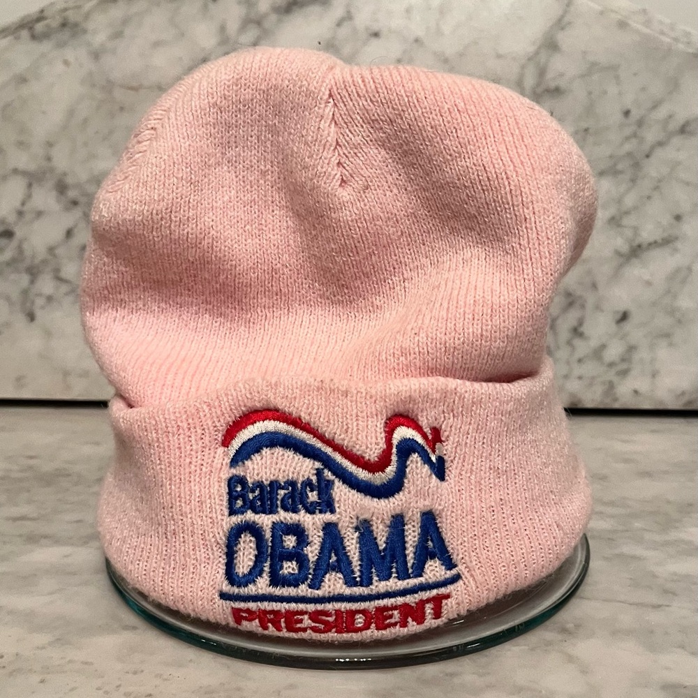 Obama Y2k Pink Beanie